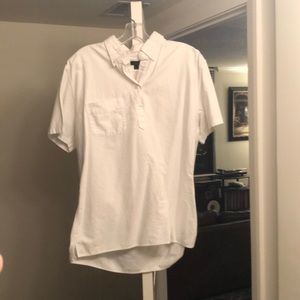 J Crew large white popover